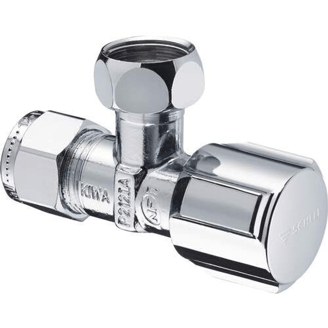 Schell hoekstopkraan binnendraad 3/8"x12 mm knel chroom